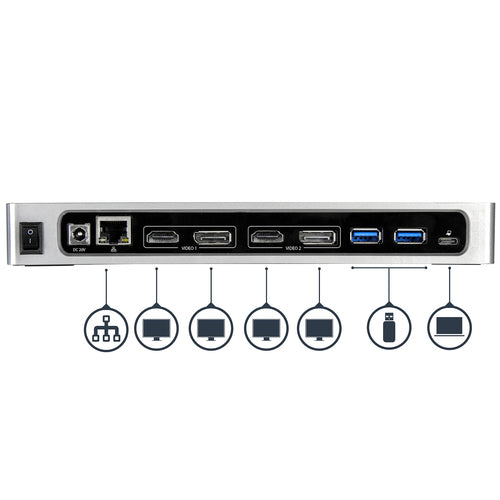 StarTech.com DK30A2DH laptop dock/port replicator