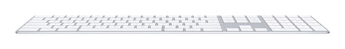 Apple Magic Keyboard with Numeric Keypad QWERTY Wired Wireless Bluetooth Silver White