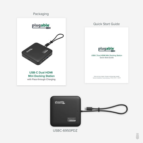 Plugable Technologies USBC-6950PDZ laptop dock/port replicator