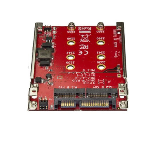 StarTech.com Dual-Slot M.2 to SATA Adapter - RAID, 6 Gbit/s