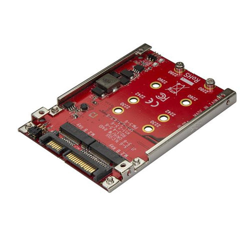 StarTech.com Dual-Slot M.2 to SATA Adapter - RAID, 6 Gbit/s