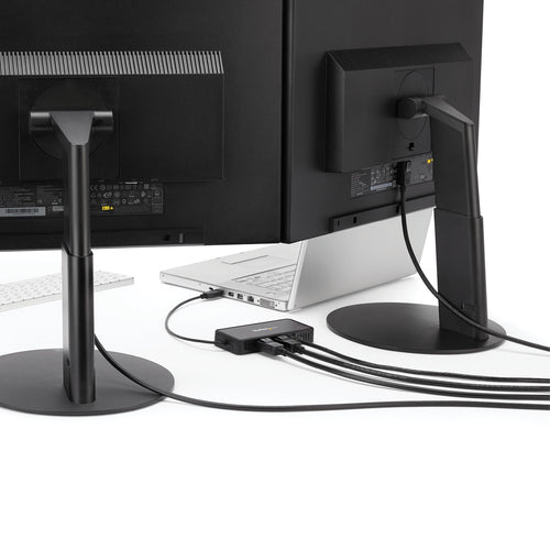 USB 3.0 Mini Dock Dual Monitor Docking Station 4K 60Hz DisplayPort Gigabit Ethernet