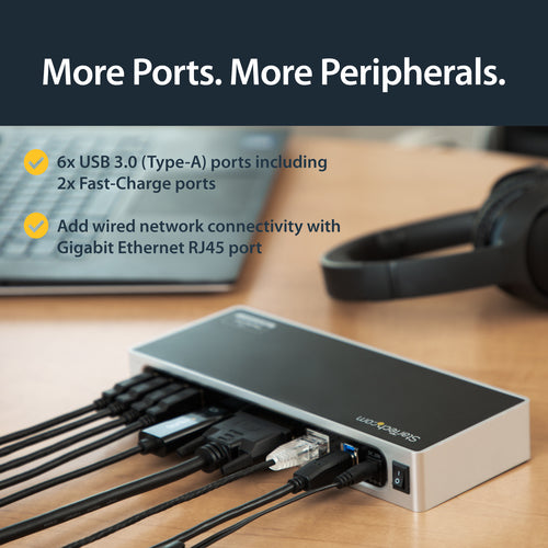 StarTech.com DK30ADD laptop dock/port replicator