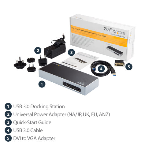 StarTech.com DK30ADD laptop dock/port replicator