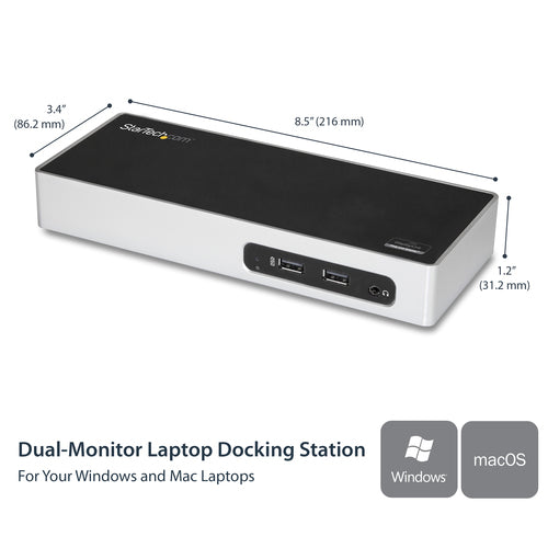 StarTech.com DK30ADD laptop dock/port replicator