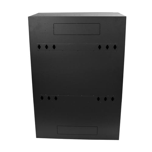 6U Vertical Server Cabinet Wall Mounted 30in Depth 90kg Capacity Cable Management Black