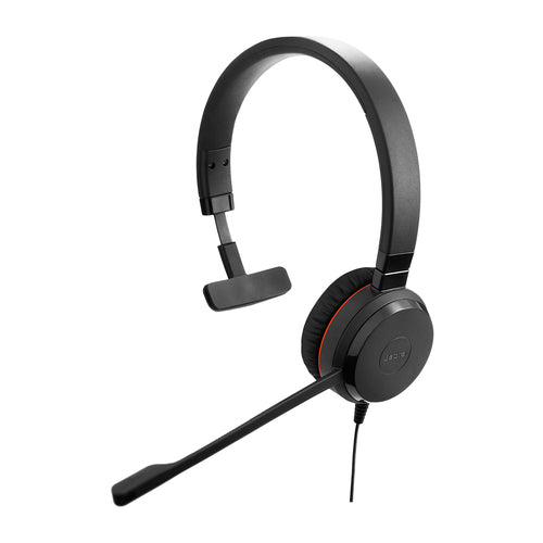 Jabra Evolve 20SE MS Mono Wired Headset for Office/Call Center - 150-7000Hz Frequency Range, Lightweight 142g Design