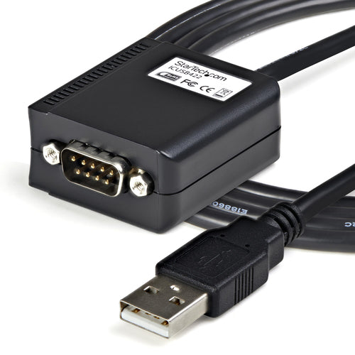 USB to RS422/485 Cable Adapter StarTech.com 1.8m DB9 Male USB-A Female COM Retention