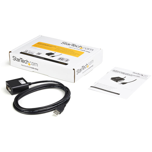USB to RS422/485 Cable Adapter StarTech.com 1.8m DB9 Male USB-A Female COM Retention