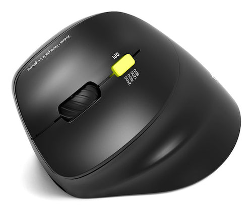 Mouse Port Designs 910008 Optical RF Wireless + Bluetooth 2400 DPI Vertical Design Left-Hand - 910008