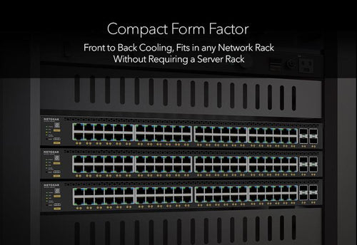 Managed Gigabit Switch NETGEAR GSM4352 L3 10/100/1000 PoE Rack Mount 1U - GSM4352-100NES