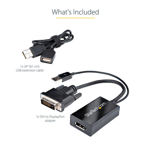 DVI to DisplayPort Adapter 1920x1200 StarTech 0.254m