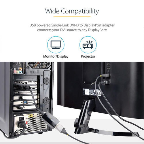 DVI to DisplayPort Adapter 1920x1200 StarTech 0.254m