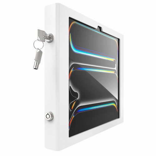 Compulocks iPad Pro M4 & M5 13" Apex Secured Enclosure - Wall Mount, White