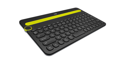 Wireless Bluetooth Keyboard Logitech Black Ergonomic Design
