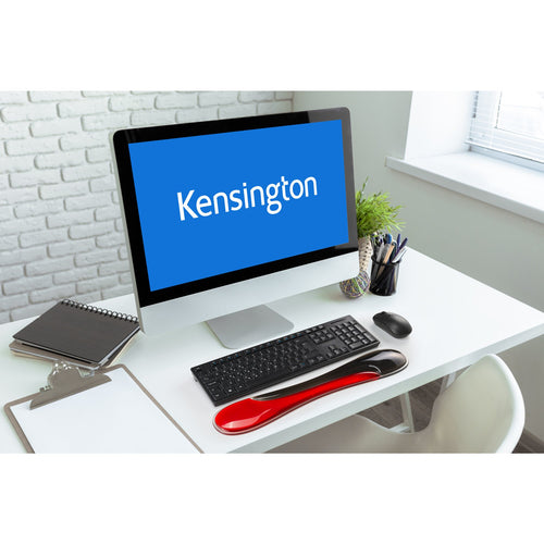 Keyboard Wrist Rest Kensington Slim Duo Gel Red TPU Durable