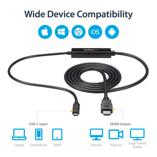 Video Cable Adapter StarTech.com USB-C to HDMI 4K 1m