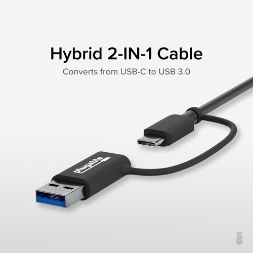 USB-C Ethernet Adapter Plugable Technologies USBC-E2500 2.5G 5000Mbit/s