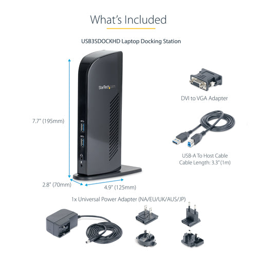 StarTech.com USB3SDOCKHD laptop dock/port replicator