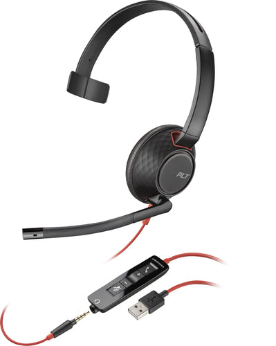 HP Poly Blackwire 5210 Monaural USB-A Headset (Bulk)