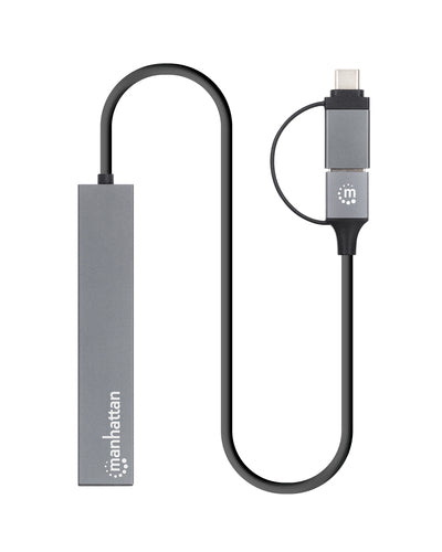 USB-C & USB-A Combo Dock Hub 4 Ports 5Gbps SuperSpeed Aluminium