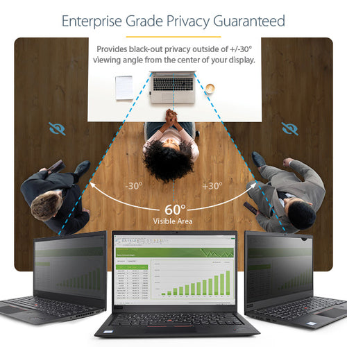 Privacy Screen Filter StarTech.com 15.6-Inch Reversible Anti-Glare