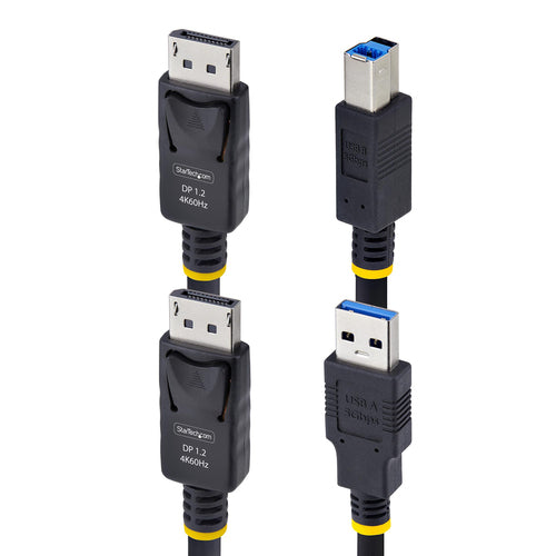KVM Cable StarTech.com DU1226 6ft DisplayPort 4K 60Hz USB 5Gbps - DU1226-KVM-CABLE