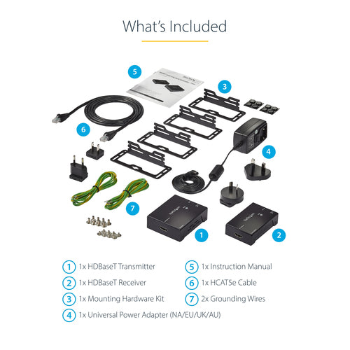 AV Extender StarTech.com ST121HDBTE HDMI over CAT5e 4K 70m