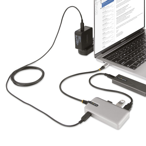 USB-C Hub StarTech.com HB31C3A1CDPPD3 4-Port 4K 60Hz 100W Power Delivery - HB31C3A1CDPPD3