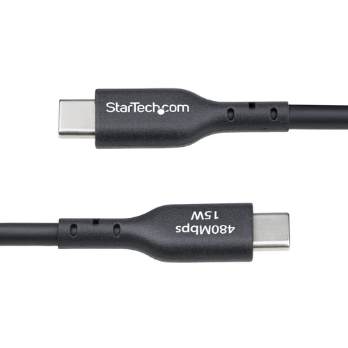 USB 2.0 Charging Cable 10ft USB-A to USB-C 3A Sync Black