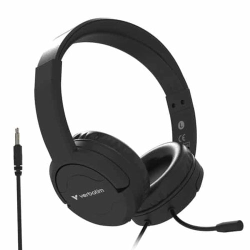 Verbatim Active Noise Cancelling Headset with Noise Cancelling Mic