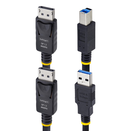 StarTech.com DU12210-KVM-KABEL 3m 4K DisplayPort und USB KVM-Kabel – Schwarz