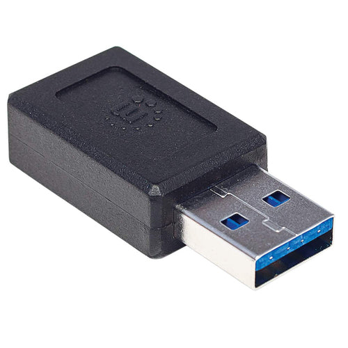 USB-C to USB-A Adapter Manhattan 10Gbps SuperSpeed+ Black