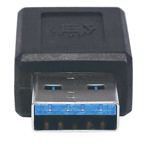 USB-C to USB-A Adapter Manhattan 10Gbps SuperSpeed+ Black