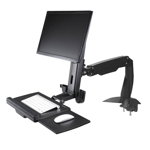 StarTech.com Sit-Stand Monitor Arm - 34" Ergonomic Desk Mount for VESA Displays