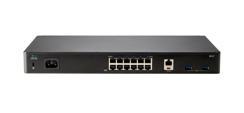 HPE Aruba Networking 9012 (US) 12xGbE 6xPoE+ Branch 2K Clients - 32 APs Gateway gateway/controller