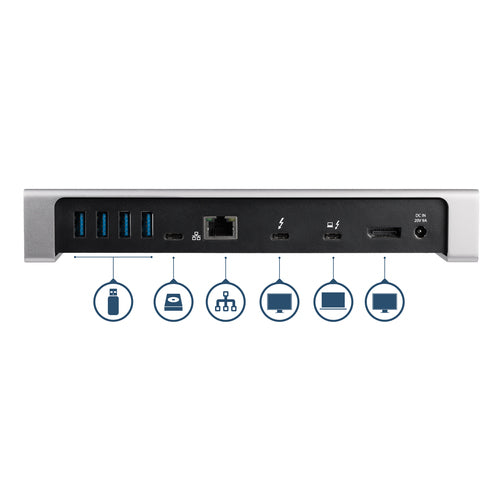 StarTech.com TB3DOCK2DPPD laptop dock/port replicator