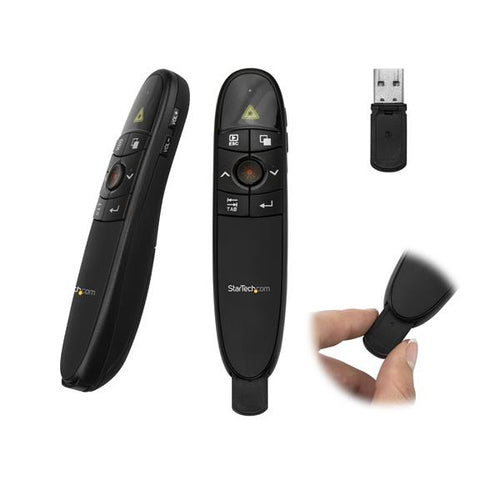 Wireless Presenter StarTech.com PRESREMOTE 90ft USB Red Laser Pointer Black