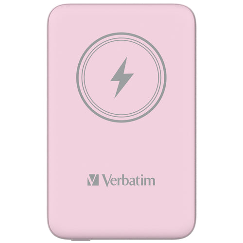 Verbatim Charge 'n' Go 10000mAh Wireless Power Bank - Pink - Quick Charge 3.0