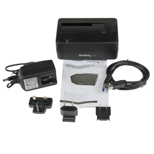 StarTech.com SATDOCKU3S USB 3.0 SATA Hard Drive Docking Station - External HDD/SSD Dock