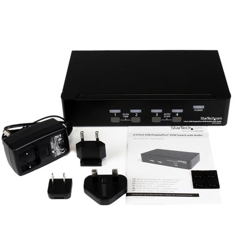 KVM Switch StarTech.com SV431DPUA 4-Port USB DisplayPort 3840x2400 - SV431DPUA