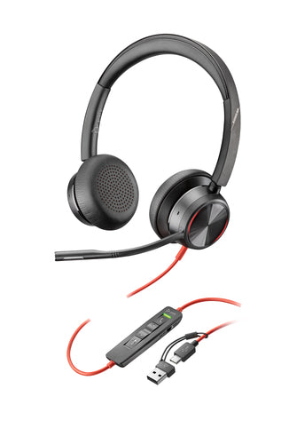 HP Poly Blackwire 8225 Stereo USB-C Headset Lightweight Adapter