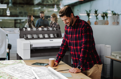 HP Designjet T1600 36-in PostScript Printer large format printer