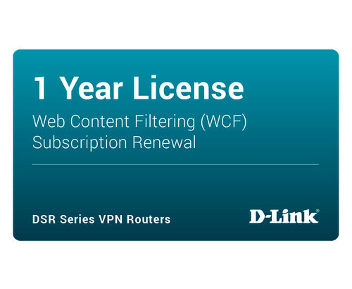 Dynamic Web Content Filtering License D-Link DSR-250 12-Month ELD