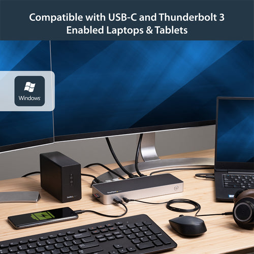 StarTech.com DK30CHDDPPD laptop dock/port replicator