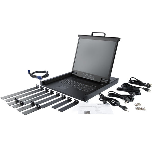 StarTech Rackmount KVM Console RKCONS1901 - 19" LCD, VGA, USB, 1280x1024 Resolution