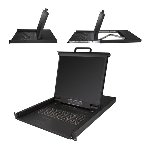 StarTech RKCONS1908K Rackmount KVM Console - 19" LCD, 8 Port, USB & VGA