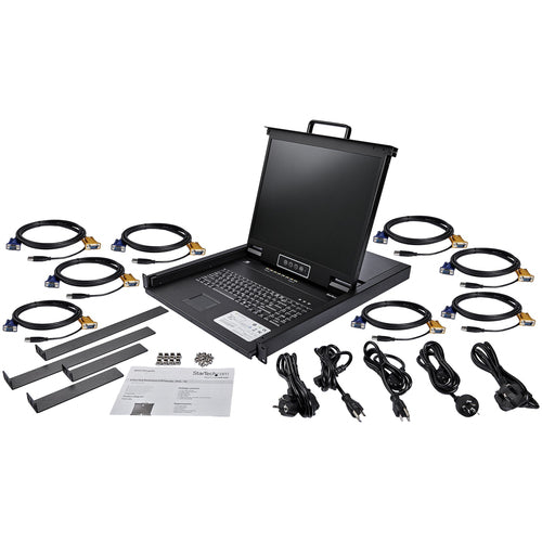 StarTech RKCONS1908K Rackmount KVM Console - 19" LCD, 8 Port, USB & VGA