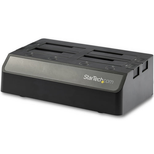 StarTech.com SDOCK4U313 4-Bay USB to SATA Hard Drive Docking Station - 10Gbps, Hot-Swap, Black