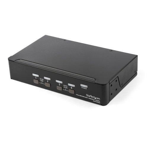 KVM Switch StarTech.com SV431DPUA2 4 Port DisplayPort 4K 60Hz USB 2.0 Hub Rack-Mountable - SV431DPUA2